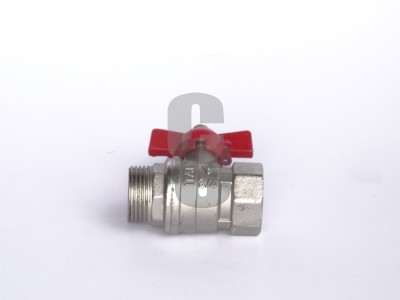 Кран сферичен с перка 3-4м.ж.                                                                                                                                                                                                                                                                               